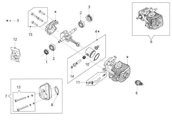 Motor GSTH 240 Motosierra