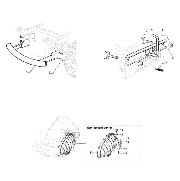 Accesorios a demanda GLX 14-98HS Tractor