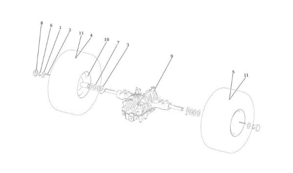 Eje posterior APACHE 92 4x4 EVO Cat.2023 Tractor
