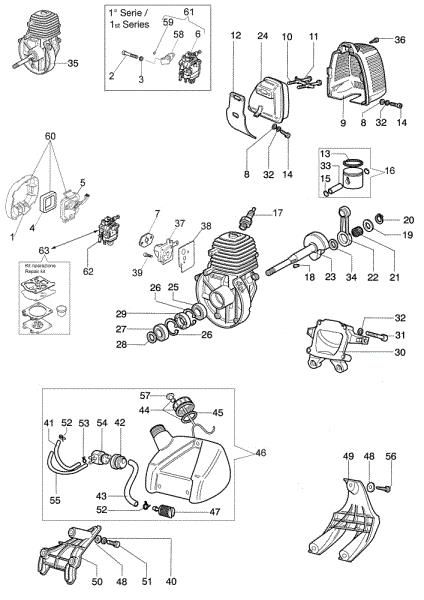 Motor SPARTA 25 TR Desbrozadora