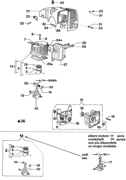 Motor 727 D Desbrozadora