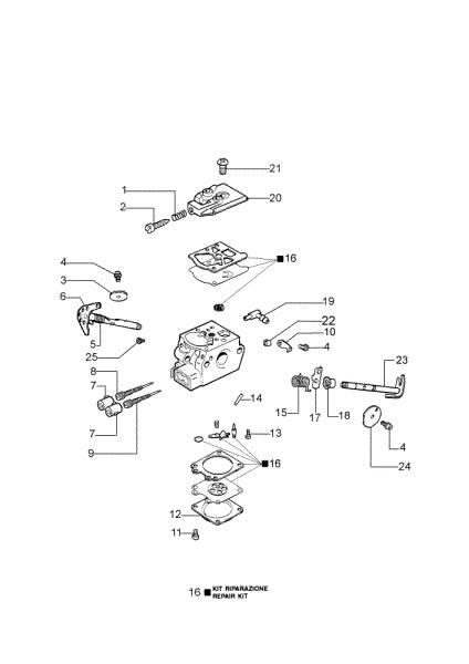 Carburador WT-781A 937 Motosierra