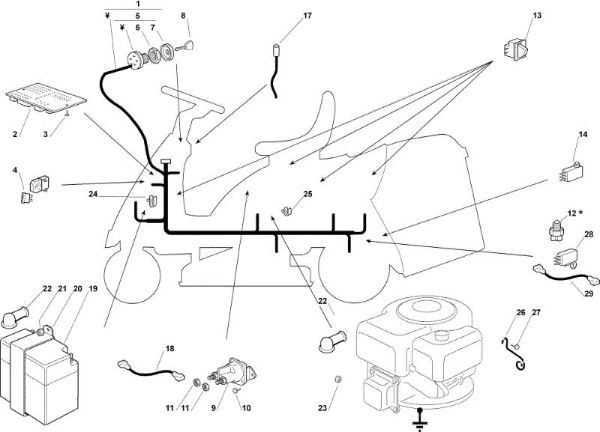 Piezas eléctricas OM 72C/12,5M Cat.2006 Tractor