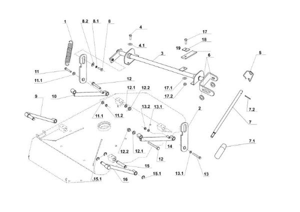 Regulacion plato de corte APACHE 92 Cat.2006-2007 Tractor