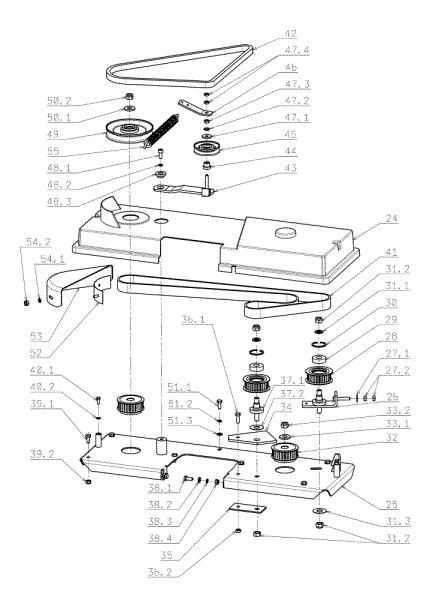 Plataforma de corte (2/2) OM 104J/15,5H Cat.2006-2007 Tractor