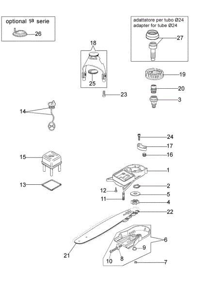 Despiece completo EP 100 Accesorio pruner
