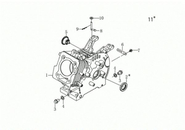 Carter motor 118 (K900 HR) - EURO5