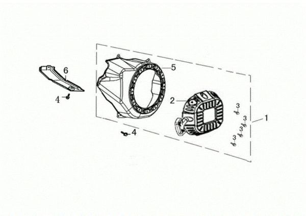 Arranque completo MOTORE K1100 H (EURO5) Motor