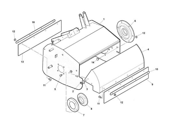 Cofre (Rotor) NTS 50 (K800H) Desbrozadoras de ruedas