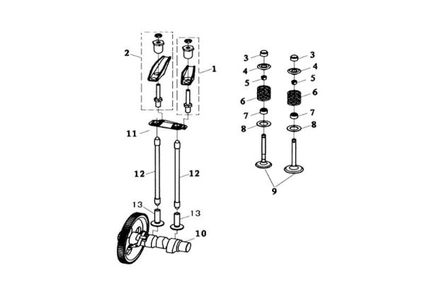 Valvulas MOTORE K7000 HD - conico / conical Motor